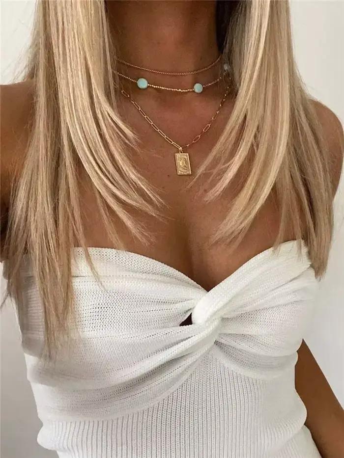Corset sans bretelles en tube tricoté pour femme