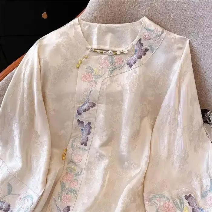 Chemisier femme nouveau Style chinois broderie Tang