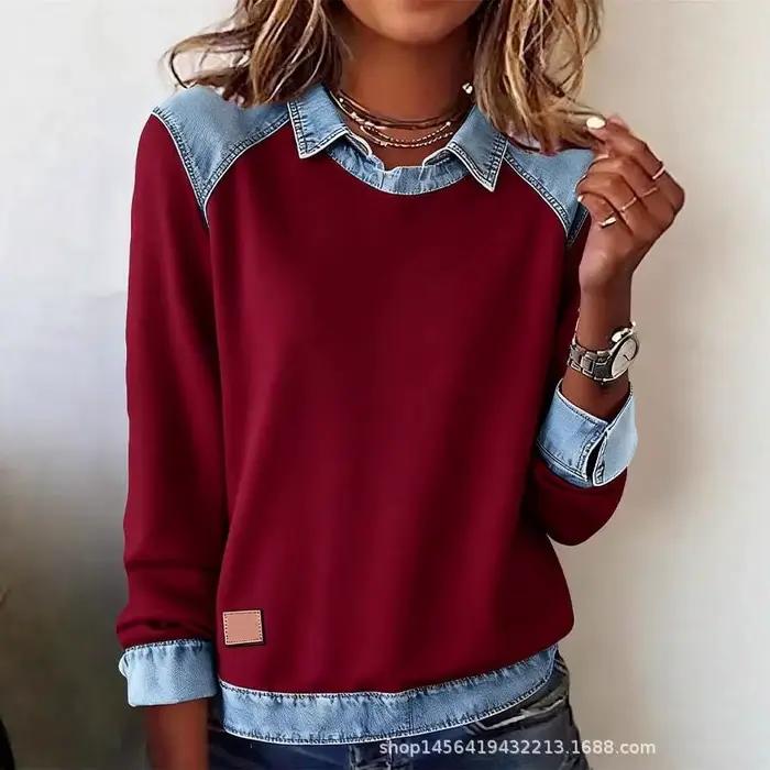 Pull en polyester LCSKEREAL ample et décontracté pour femmes automne et hiver ocassions spéciales et plage