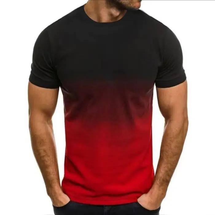 T-shirt de fitness américain à col rond et manches courtes