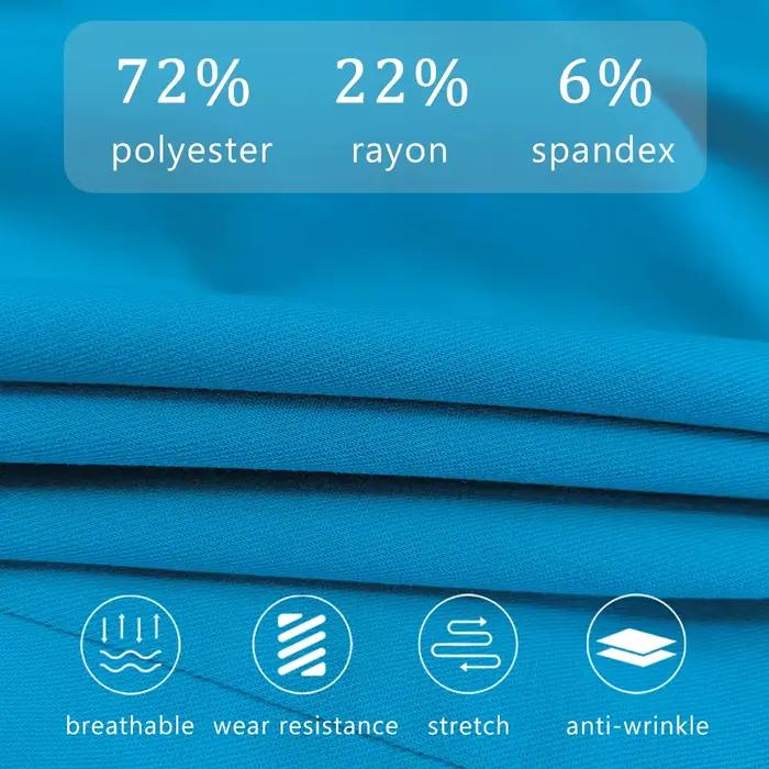 Ensemble de gommage HELLO MATE multicolore pour femmes, uniformes médicaux, hauts à manches courtes et pantalons droits pour travailleurs de la santé, esthéticiennes et vétérinaires