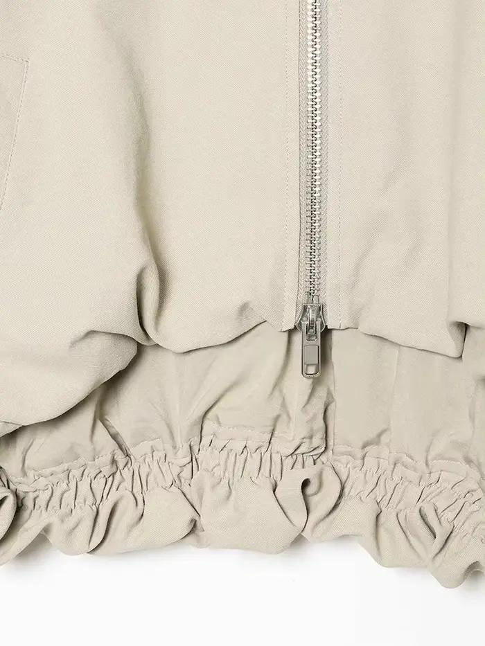 Veste courte à capuche zippée pour femme