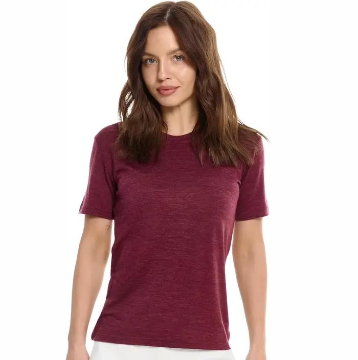 T-shirt 100% laine mérinos pour femme