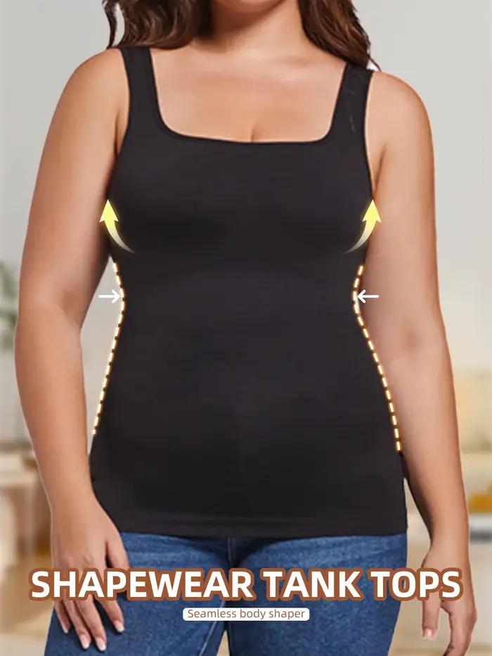 Hauts façonnants sans couture pour femmes grande taille confortables et amincissants style de rue été polyamide élasthanne tricoter occasions spéciales