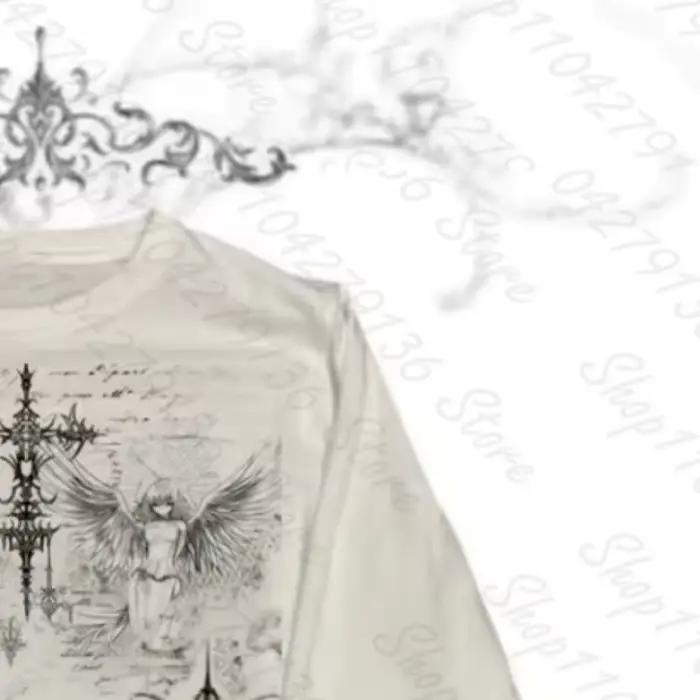 Hauts pour femmes, style gothique trashy Y2K