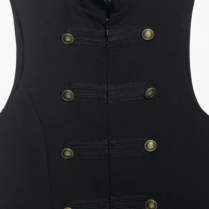 Débardeurs pour femmes zartins 2026 – Hauts élégants sans manches avec boutons – Noir – Casaco Femme – Streetwear chic