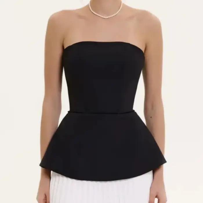 Top bustier à baleines