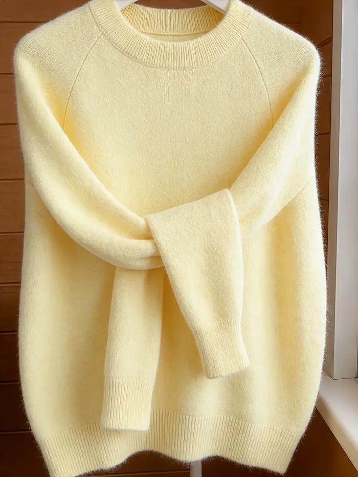 Pull à col rond français