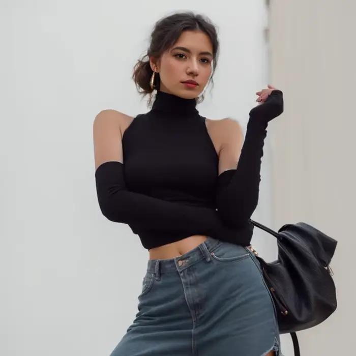 Femme vêtements automne 2025 débardeur manches couverture sans