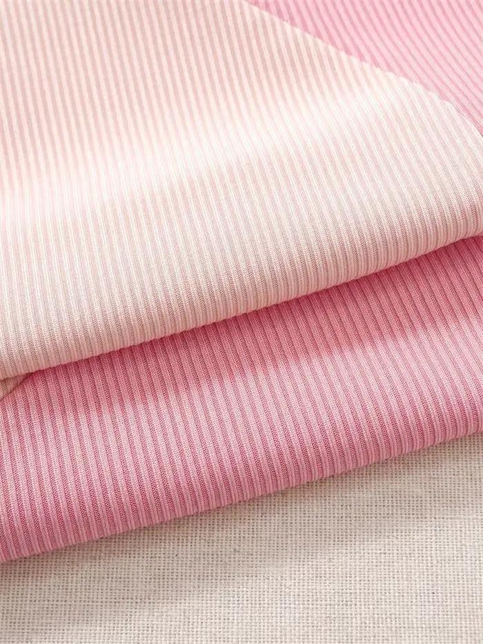 Débardeur rose en tricot côtelé pour femmes