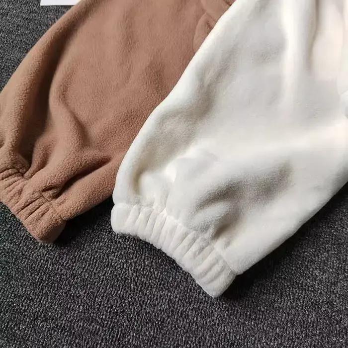 Manteau de sport pour femmes doublé polaire chaud décontracté ample course haut court à manches longues Fitness