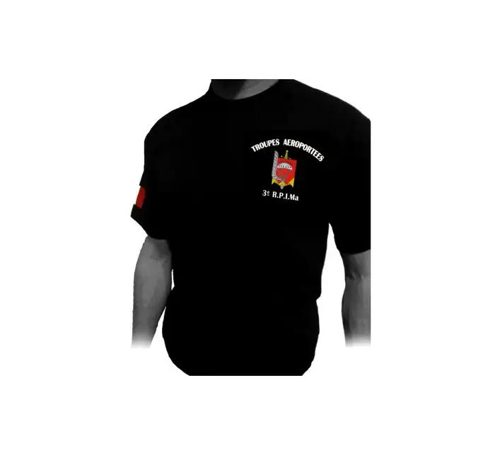 T-Shirt à Manches Courtes et Col Rond en Coton