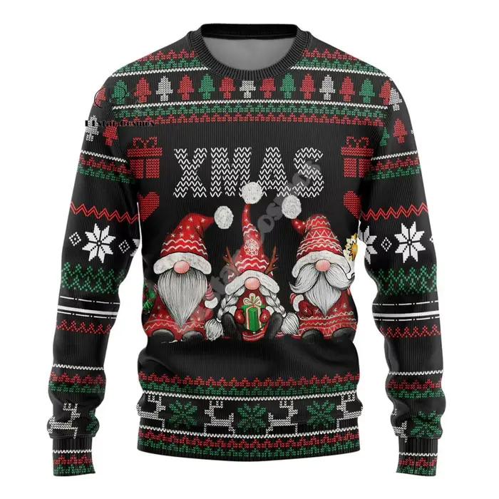 Pull Anime Graffiti Homme en Polyester et Lin Design Rétro Manches Longues pour Hiver Occasions Spéciales