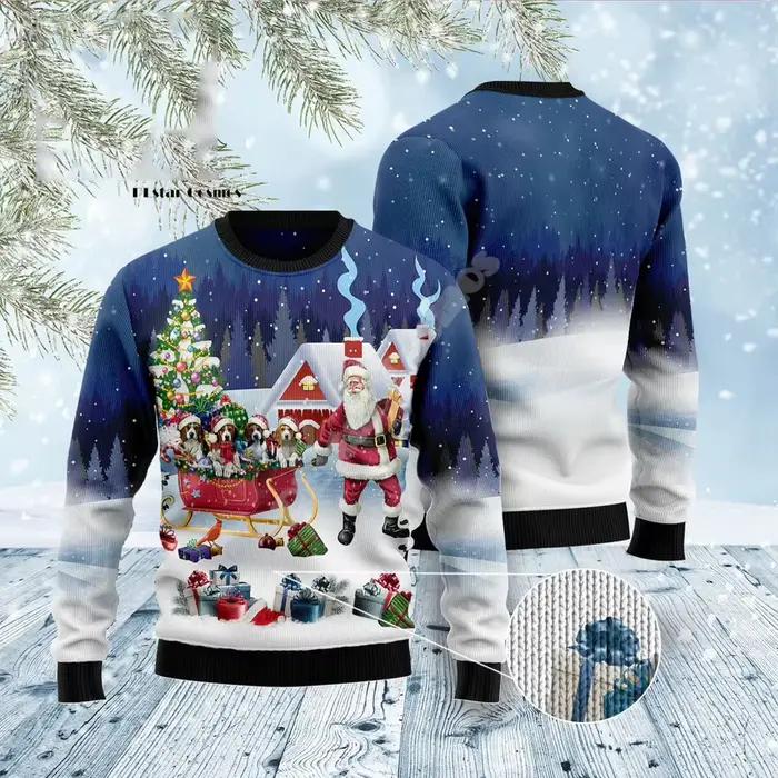 Pull Anime Graffiti Homme en Polyester et Lin Design Rétro Manches Longues pour Hiver Occasions Spéciales