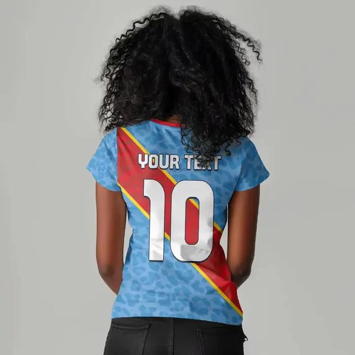 Sweat-shirt bleu pour femmes de la République démocratique du Congo