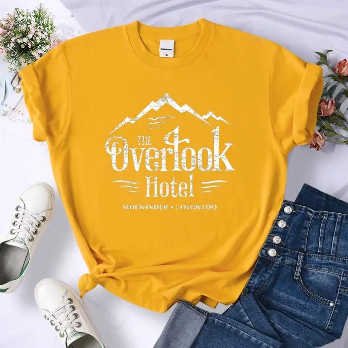 T-shirt Y2K respirant pour femme, haut court, vêtements décontractés, cool, sport, été, mode, The Overlook Hotel, The Shining