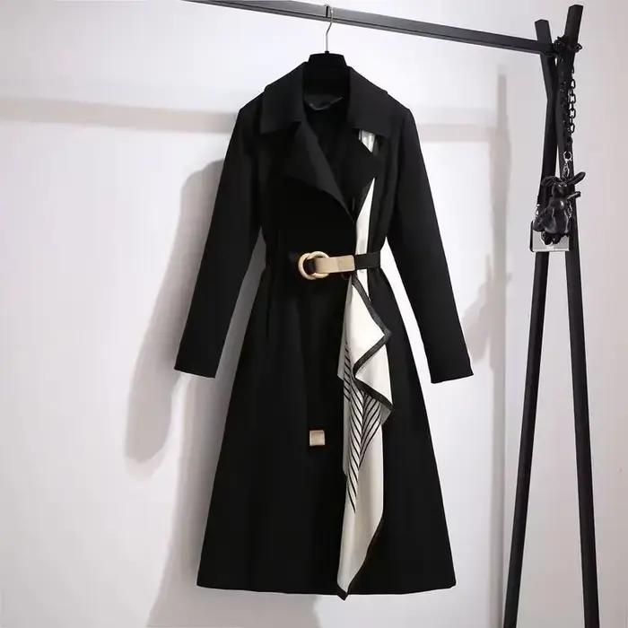 Veste coupe-vent mi-longue pour femme