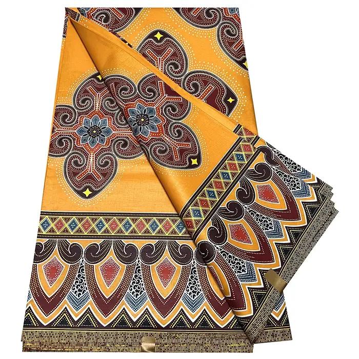 Tissu africain en cire batik pour robe de soirée