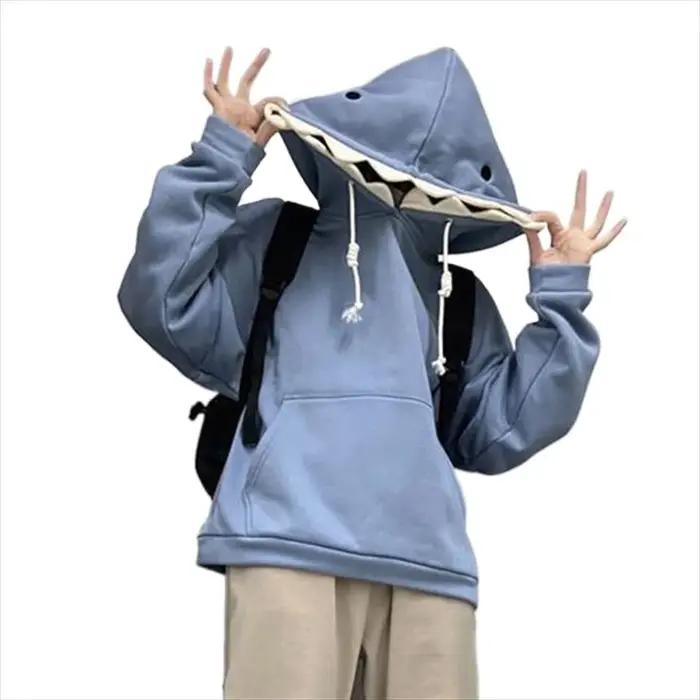 Sweat-shirt à capuche en polaire à manches longues avec cordon de serrage