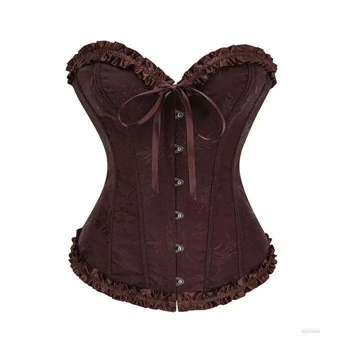 Corset femme Top Palace Cosplay Sexy dentelle froncé