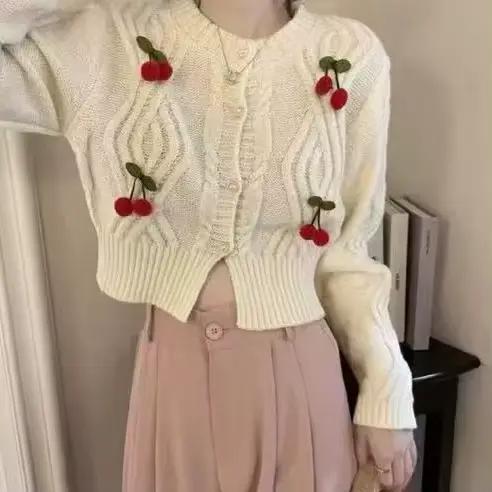 Nouveau Cardigan Court Pour Femmes En Polyester Coupe Ample Et Style Décontracté Idéal Pour Les Occasions Spéciales Automne Hiver