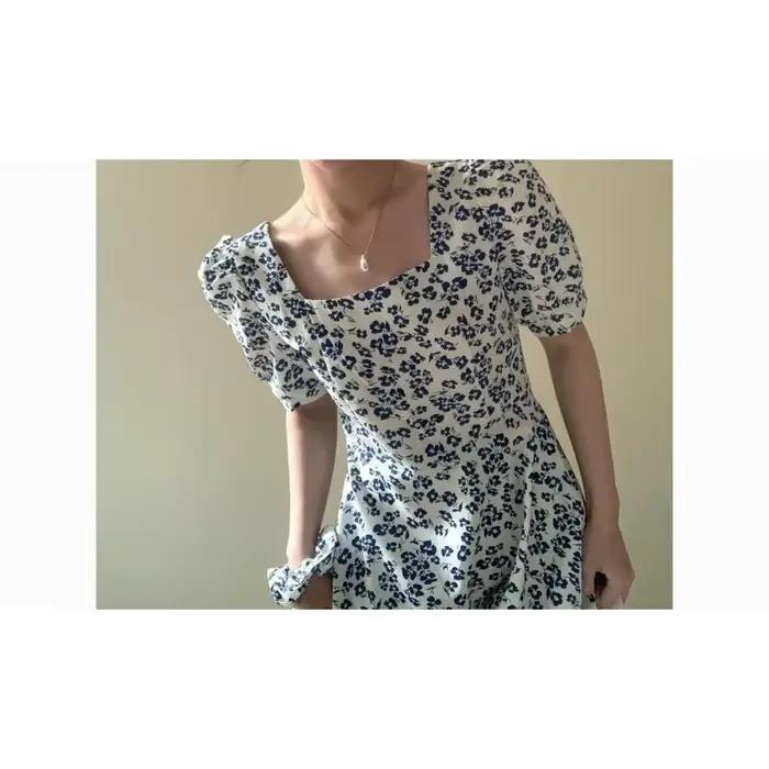 Robe imprimée française pour femme