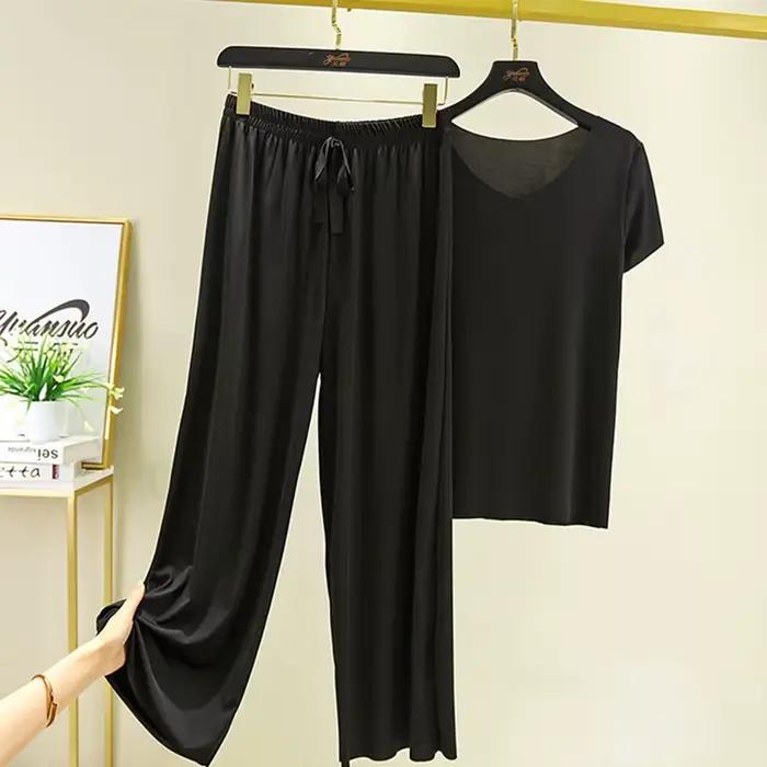 Ensemble deux pièces femme : haut et pantalon – Nouvelle collection été 2026 – Tenue décontractée et élégante pour les