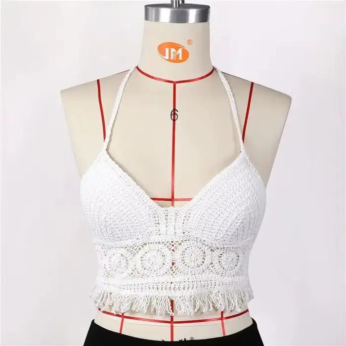 Débardeur sexy en crochet pour femme