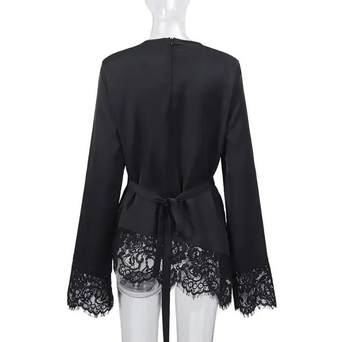 Nouvelle Blouse en Satin pour Femme