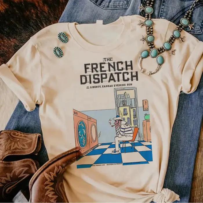 Wes Anderson haut femmes streetwear haut fille drôle anime graphique vêtements