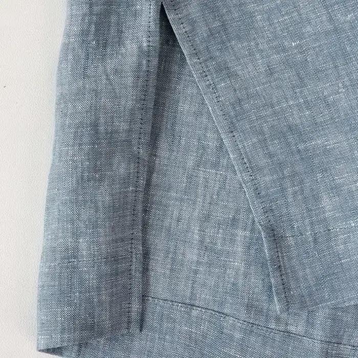 Haut en lin mi-long col rond débardeur femme style american retro sans manches amples pour les journées chaudes et les soirées chic