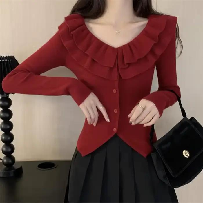 Cardigan en tricot français pour femmes