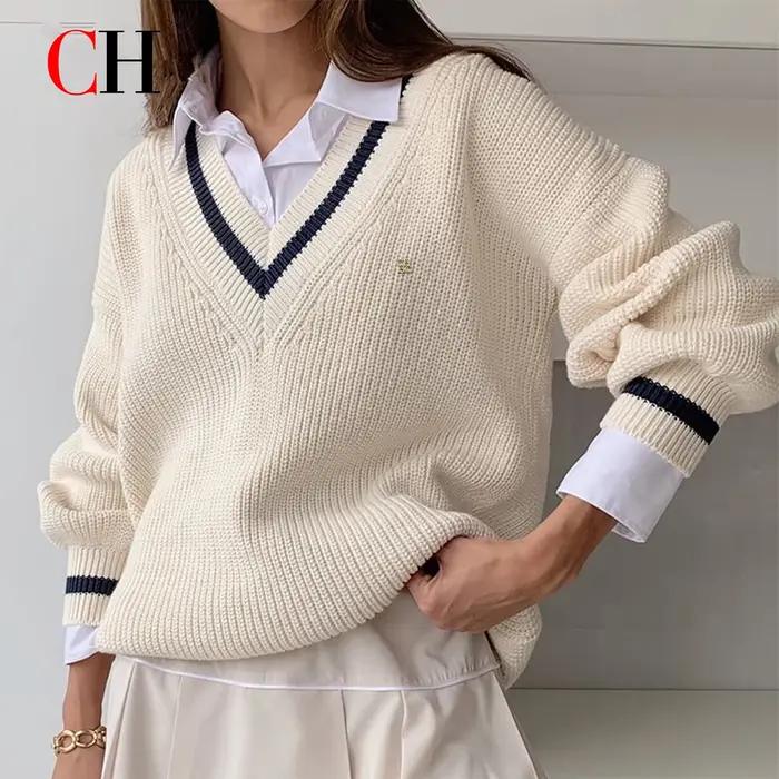 Pull-over en tricot de luxe pour femme