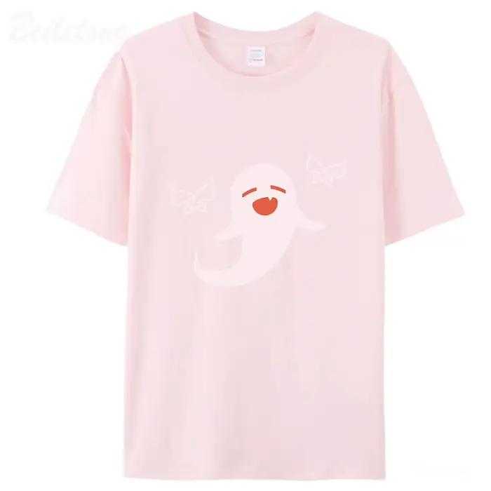 T-shirt Genshin Impact Hu Tao Ghost 100% coton Harajuku Kawaii Graphics Casual pour femme printemps été occassions spéciales