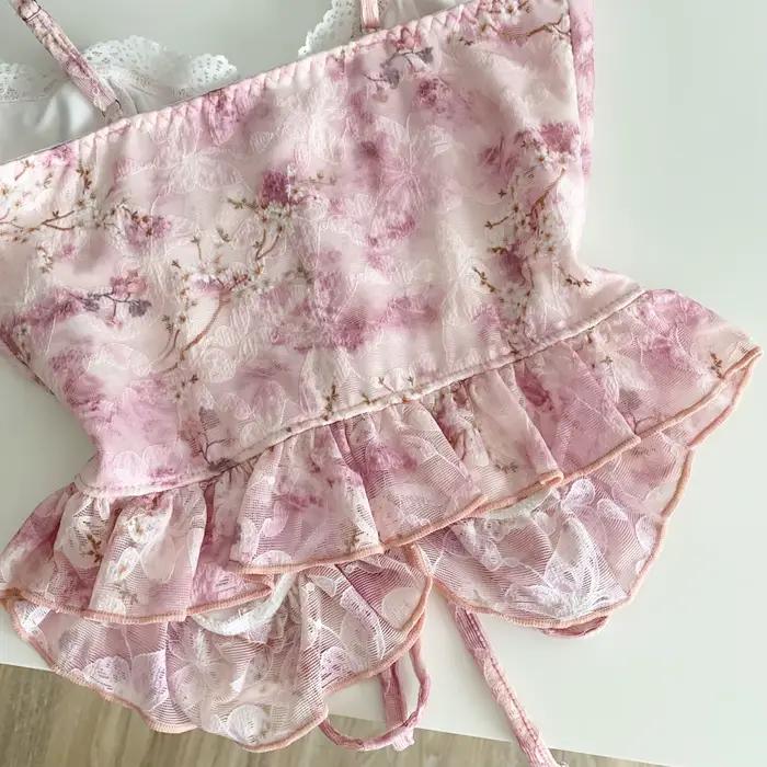 Débardeur Sexy sans manches avec cordon de serrage épissé