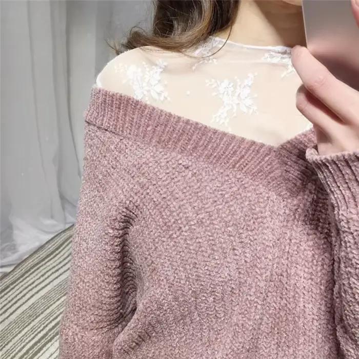 T-shirt transparent à manches longues en tulle