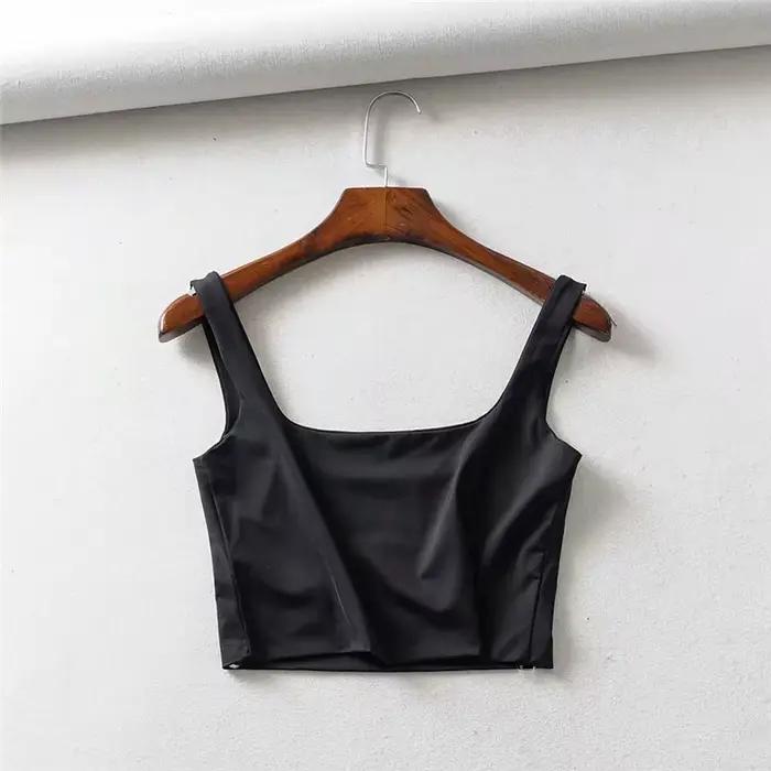 Col Carré Court et Sexy pour Femme