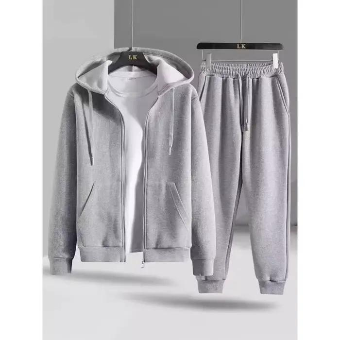 Ensemble sweat à capuche gris pour femmes
