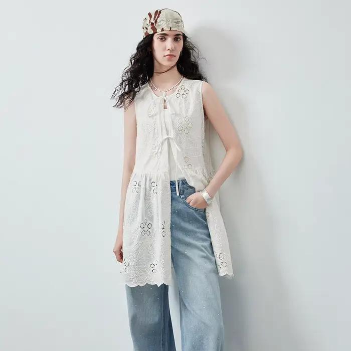 TOYOUTH Blouse sans manches pour femme
