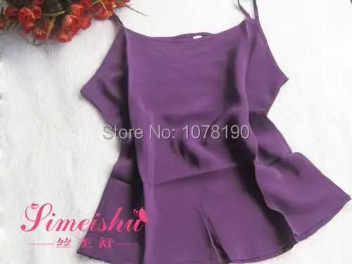 Débardeur en satin Mulberry InjSatin, Débardeur respirant naturel, Été 100%