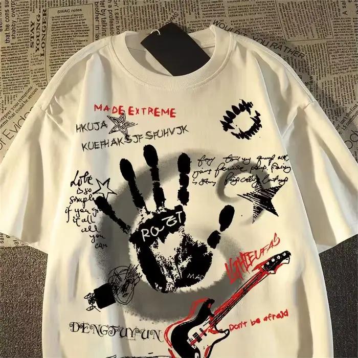 T-shirt à manches courtes et col rond pour hommes/femmes