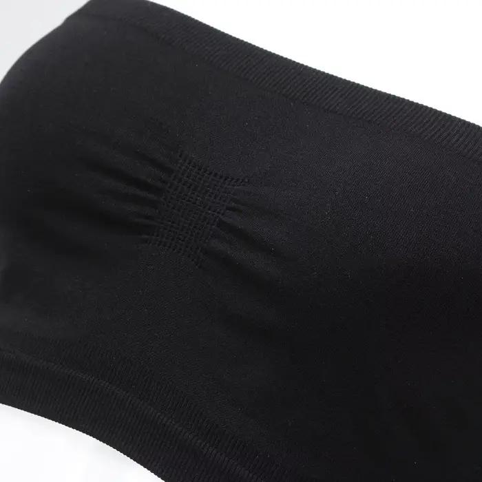 Soutien-gorge tubulaire sans bretelles sans couture pour femmes, bandeau antidérapant sans fil pour tenue d'été