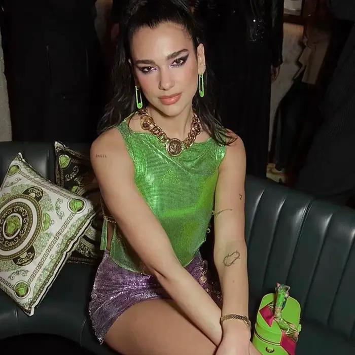 Haut court à col rond FestivalQueen en polyester avec paillettes pour femmes occasions spéciales et soirées élégantes