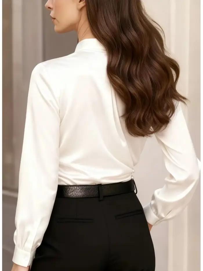 Femmes Blouses 2026 printemps été à manches longues Blouse femme