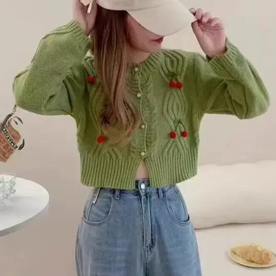 Nouveau Cardigan Court Pour Femmes En Polyester Coupe Ample Et Style Décontracté Idéal Pour Les Occasions Spéciales Automne Hiver