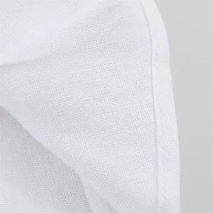 Nouvelle blouse plissée en lin, tendance et polyvalente, au style décontracté