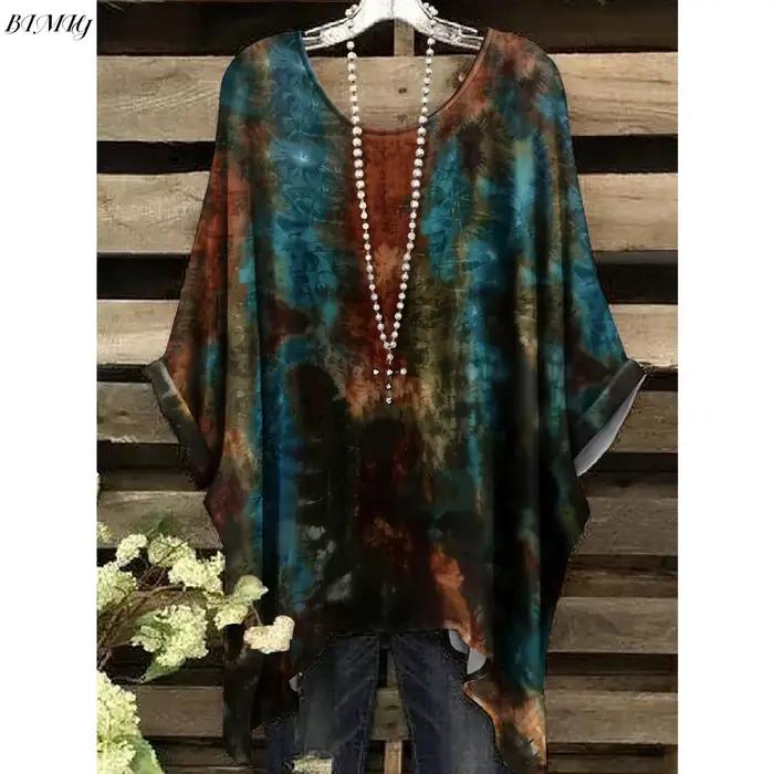 Tunique florale bohème grande taille femme