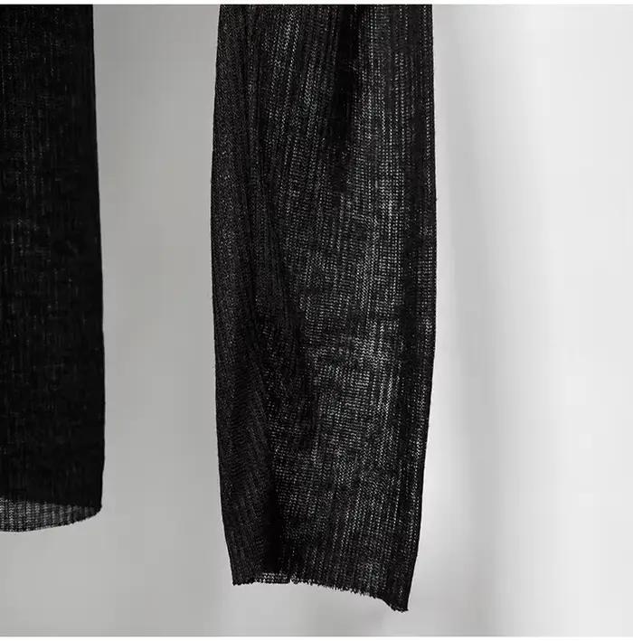 T-shirt à bascule en coton gothique pour femme, transparent et élégant, idéal pour les occasions spéciales et les sorties nocturnes