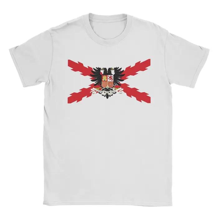 T-shirt en coton à col rond avec croix de Bourgogne espagnole