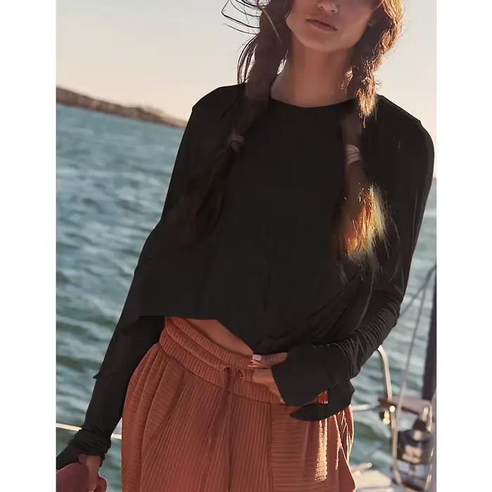 T-Shirt Chic à Manches sulfpour Femme